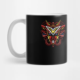 Red Mecha Head Robot Gundam Design Mug